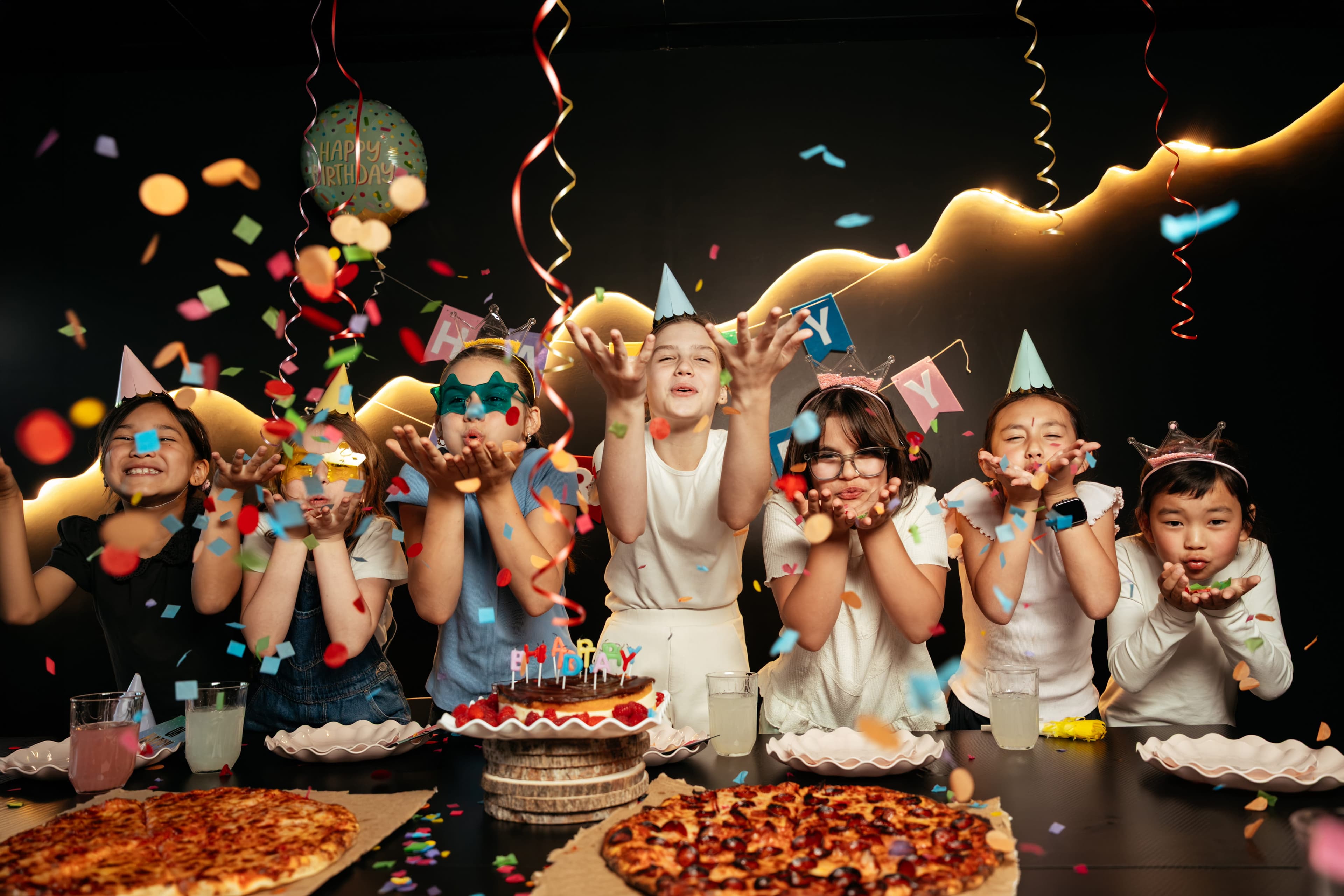 VIP room decorated for birthday