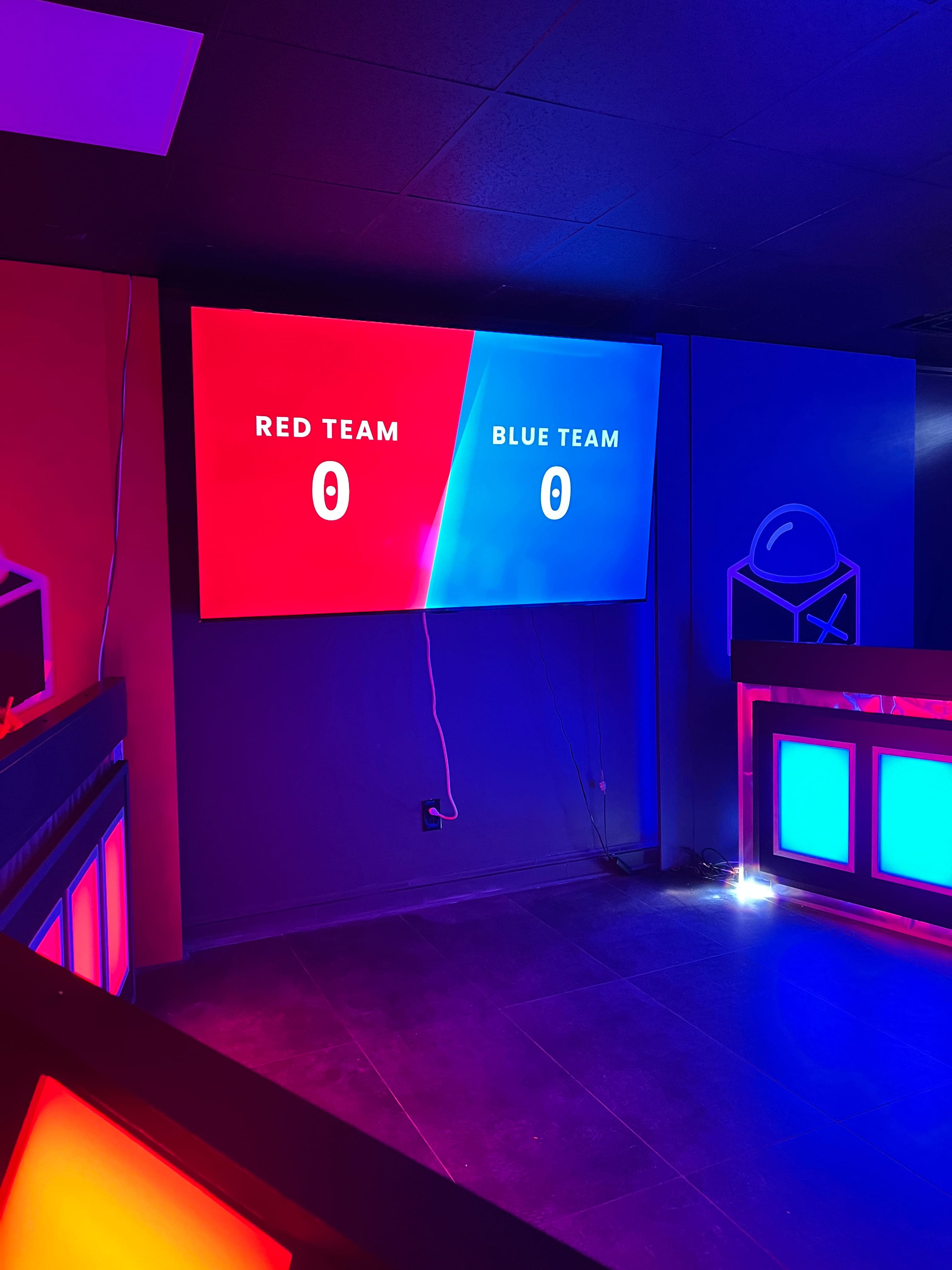 Teams competing on the Game Show stage