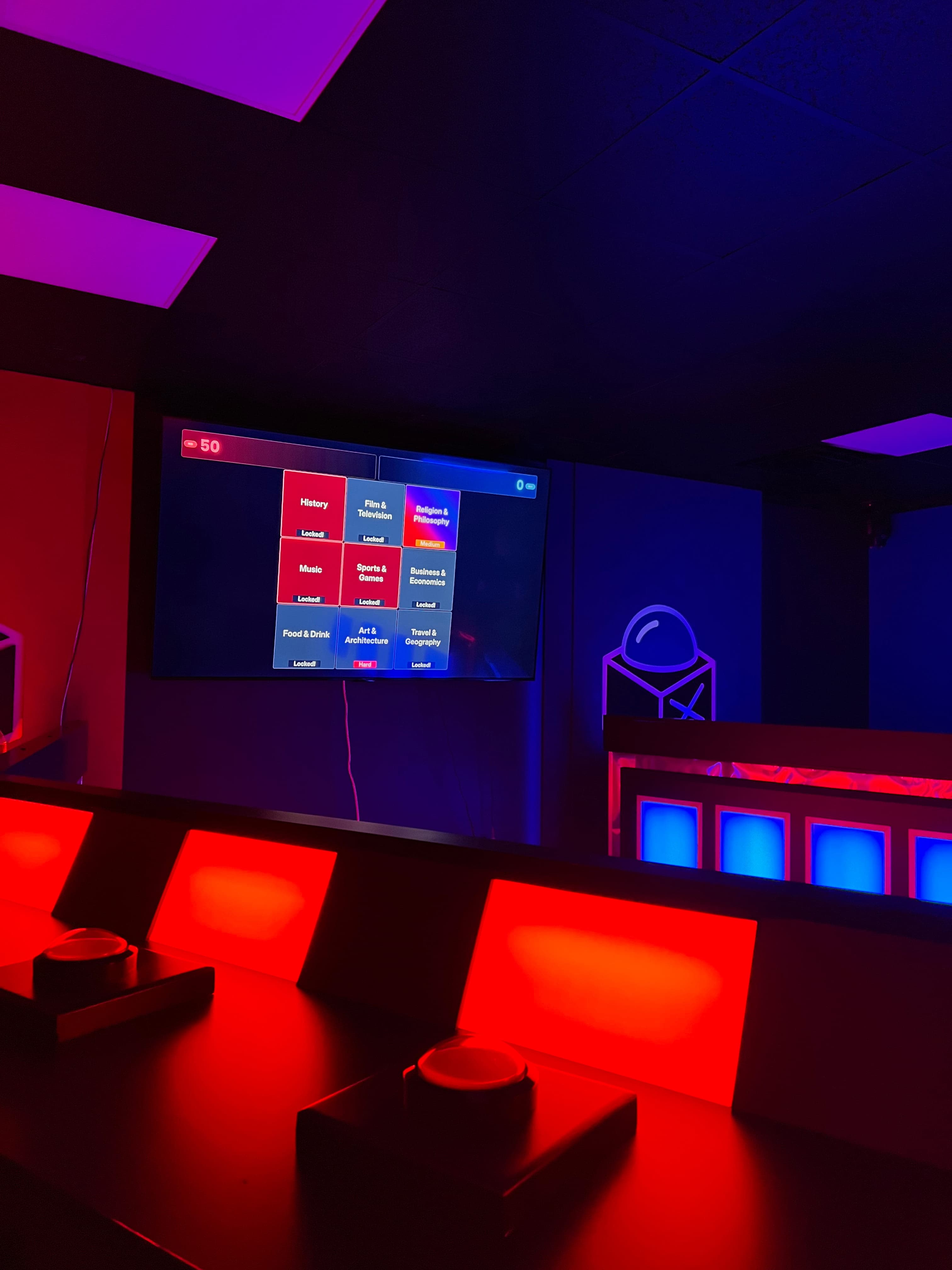 Players celebrating on the Game Show