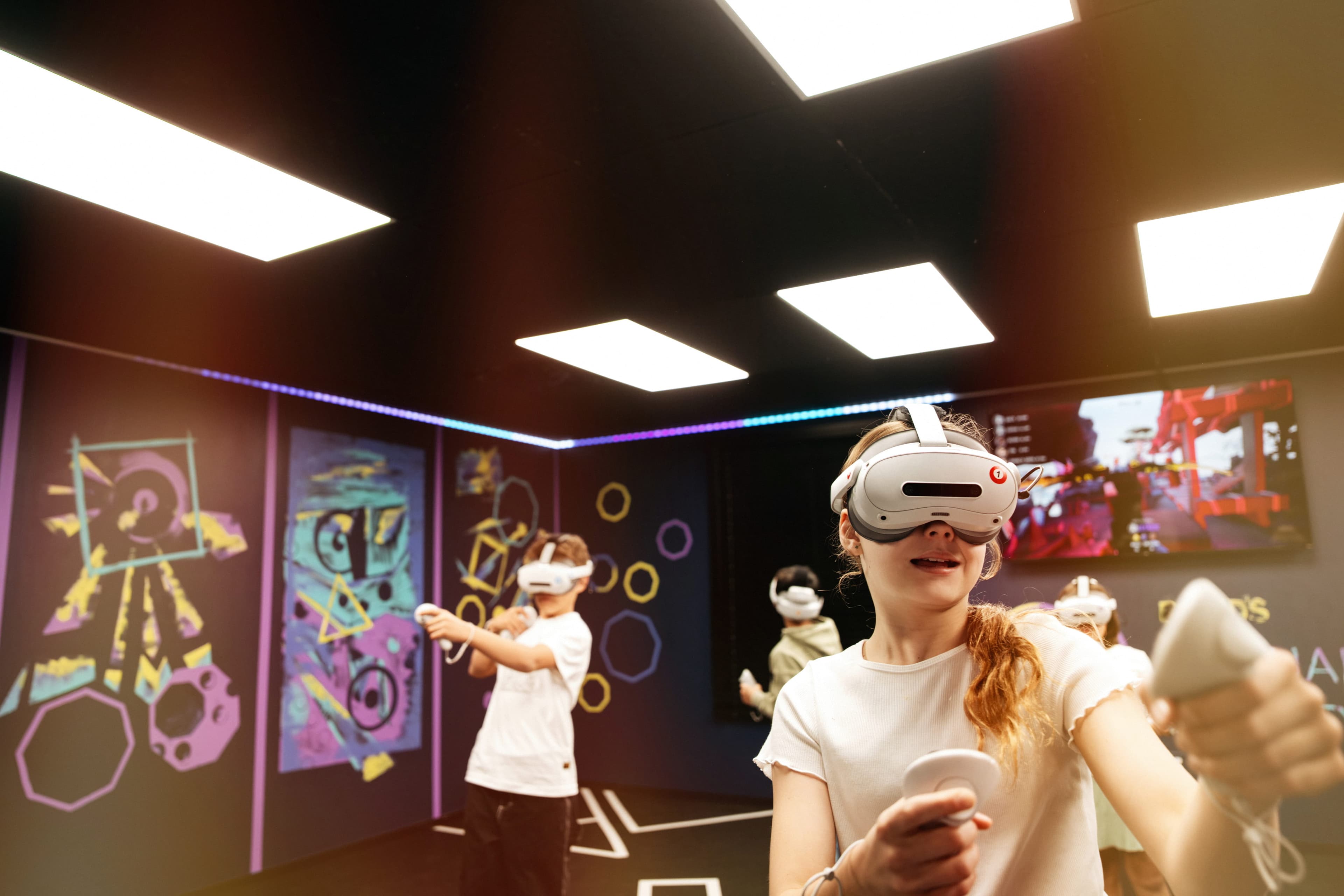Friends playing in VR Arena